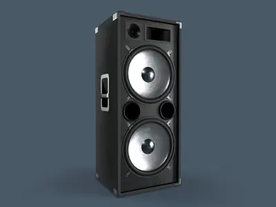 PA Speaker Low-poly 3D model