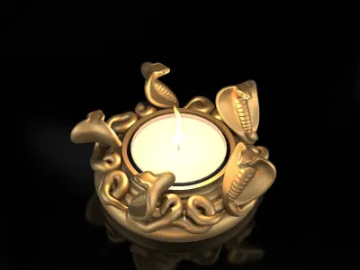 TEALIGHT HOLDER COBRA V2 3D print model