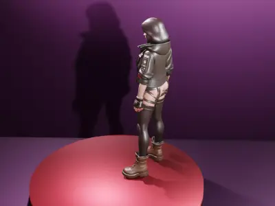 Cyberpunk Street Rebel 3D model