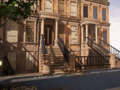 Modular Buildings Vol 1 Low-poly 3D model