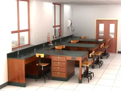 Science Laboratory 01 3D model