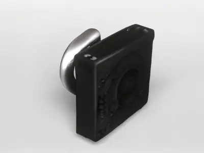 Vintage Metal Door Handle 3D Model 3D model