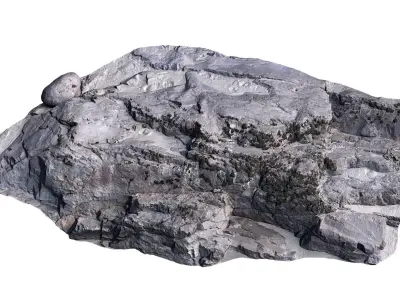 Altay Rock scan 2 Low-poly 3D model