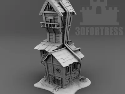 Fabulous middle ages house 3D print model
