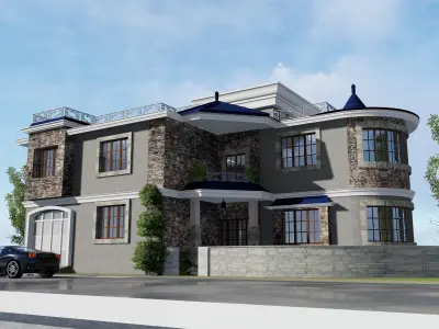 3D House Model 04 Low-poly 3D model