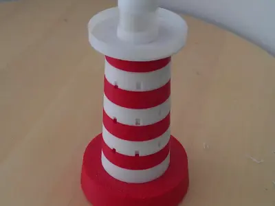Lighthouse on table Free 3D print model