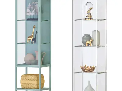 RUDSTA and DEROLF glass-door cabinet 3D model