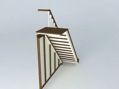 stairs wooden staircase Free 3D model
