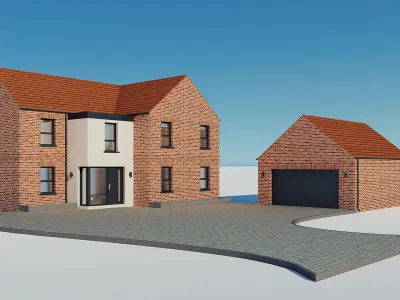 Brick House 3 3D model