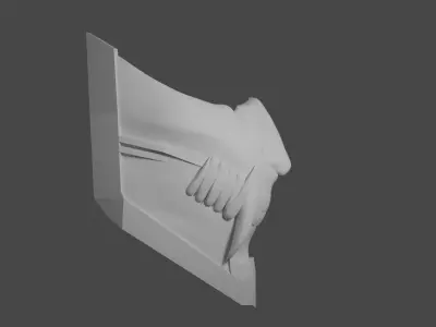 SCI-FI Demon Mask 3D model Low-poly 3D model