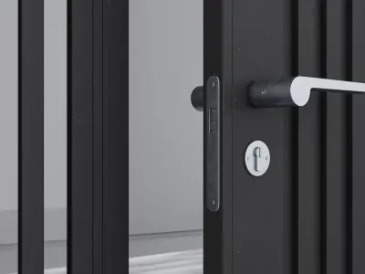 Aluminium door 226 3D model
