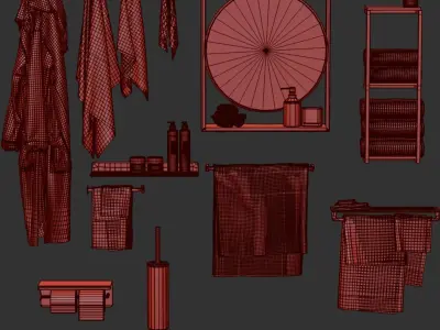 Bathroom-set 3D model