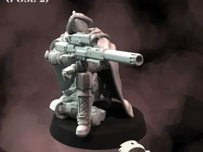 Brimstone Squires pre-supported modular miniatures kit 3D print model