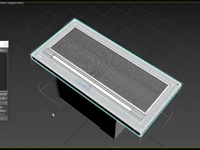 CONCEALED RANGE HOOD IVCU Series ILVE 3D model