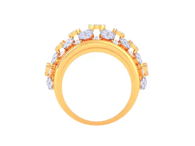 Women Ring MTL 3dm STL OBJ FBX Details 3D print model 18
