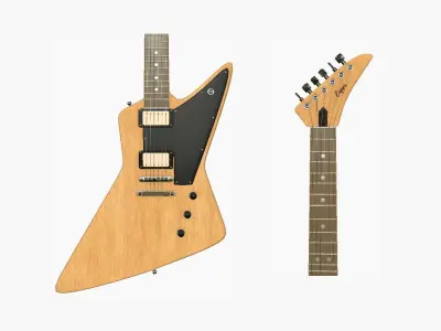 Electric Guitar F09 Light Wood - Music Instrument Design Low-poly 3D model