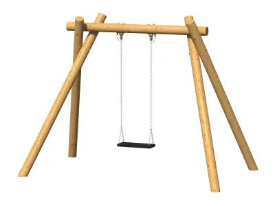 Swing with 1 seat 3D model