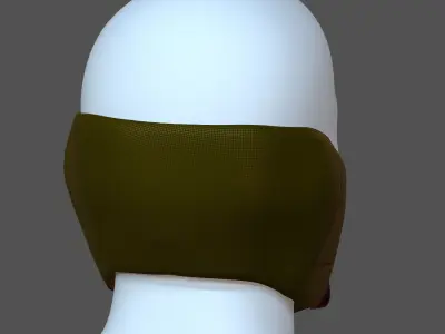 Gas mask helmet 3d model scifi Low-poly  Low-poly 3D model 331