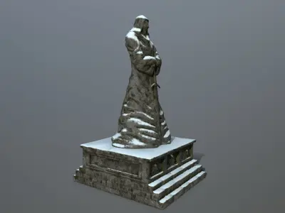 statue Low-poly 3D model