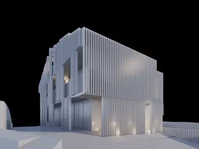 Modern House Residential 3D model