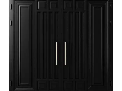 Gate black loft 01 3D model