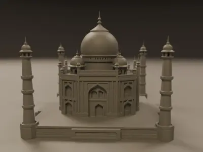 Taj mahal 3D print model