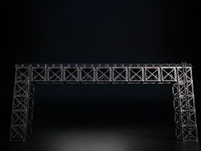 INDUSTRIAL SCIFI PROPS PACK - 47 OBJECT Low-poly 3D model