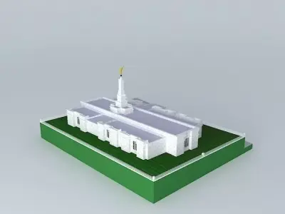 LDS Temple Melbourne Australia Templo Mormon. Free 3D model