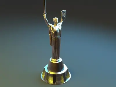 The Motherland Monument in  Kyiv Ukraine 3D print model