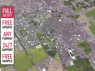 Marrakesh - 3D City Model Low-poly 3D model