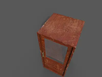 Old Modern Furniture 3D Model Terror Low-poly 3D model 15