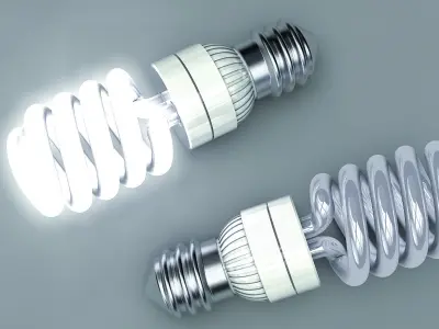 Energy saving lamp 3D model