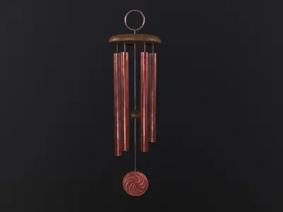 WindChimes 3D Model Low-poly 3D model