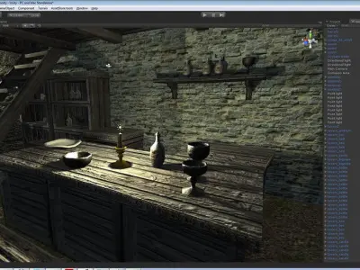 Medieval Tavern Low-poly 3D model