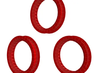 Ring Sci Fi 3d model Low-poly 3D model