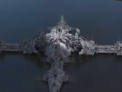 Starfish Sci fi rig  3D model