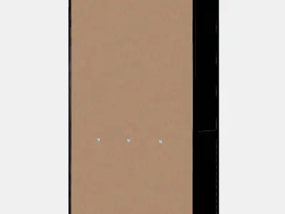 HEMNES Glass door cabinet with 3 drawers Low-poly 3D model