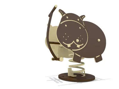 Hippo Rider Playground 3D model