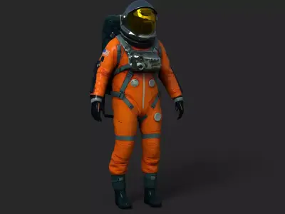 Astronaut Low-poly 3D model order