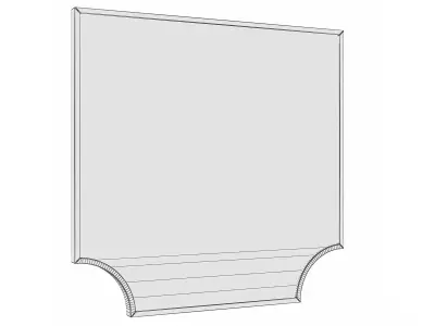 Mirror in a metal frame GZ-M1078 3D model