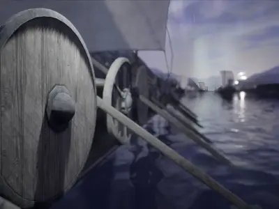 Viking Environment 46 Assets Low-poly 3D model