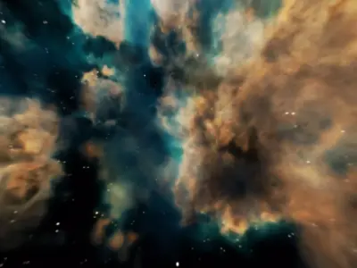 HDRI Panoramic Sky - VR 360 starfield extreme outer space nebula Low-poly 3D model