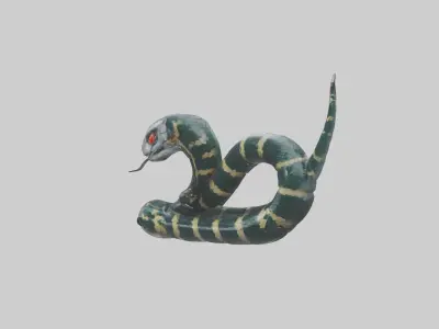 Robot version of a robot snake model 3D model