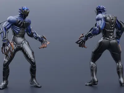 Low Poly - Cyborg Zodiac Theme - Leo Low-poly 3D model