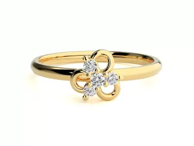 Women ring 3D print model 155