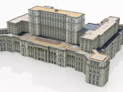 Palace of the Parliament Bucharest Romania 3D model