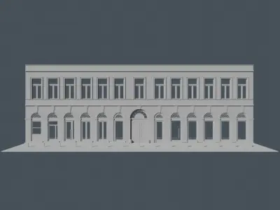 Facade from Budapest Free 3D model