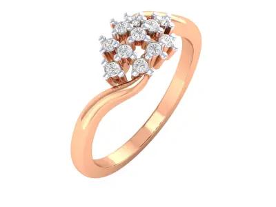 Women Ring Render 3dm STL MTL SLC JCD OBJ FBX Details 3D print model 84