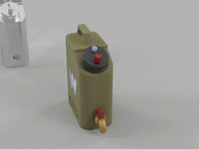 Water tank type 2 1-10 RC accessory Free 3D print model