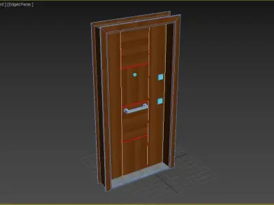 Apartment Door Low-poly 3D model